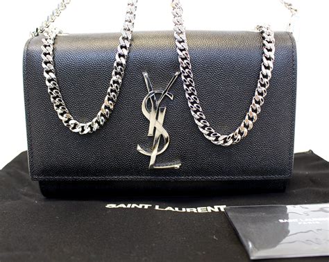 ysl clutch bag silver chain|authentic YSL handbag clutch.